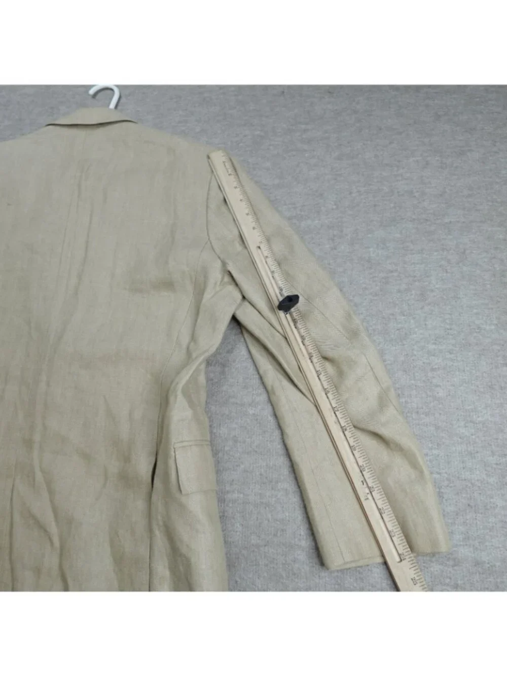Brooks Brothers 1818 Blazer 43R Beige Linen Half Lined Fitzgerald Baird McNutt